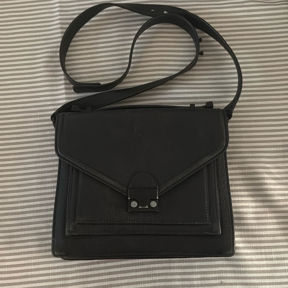 Loeffler Randall Medium Black Rider Satchel Bag